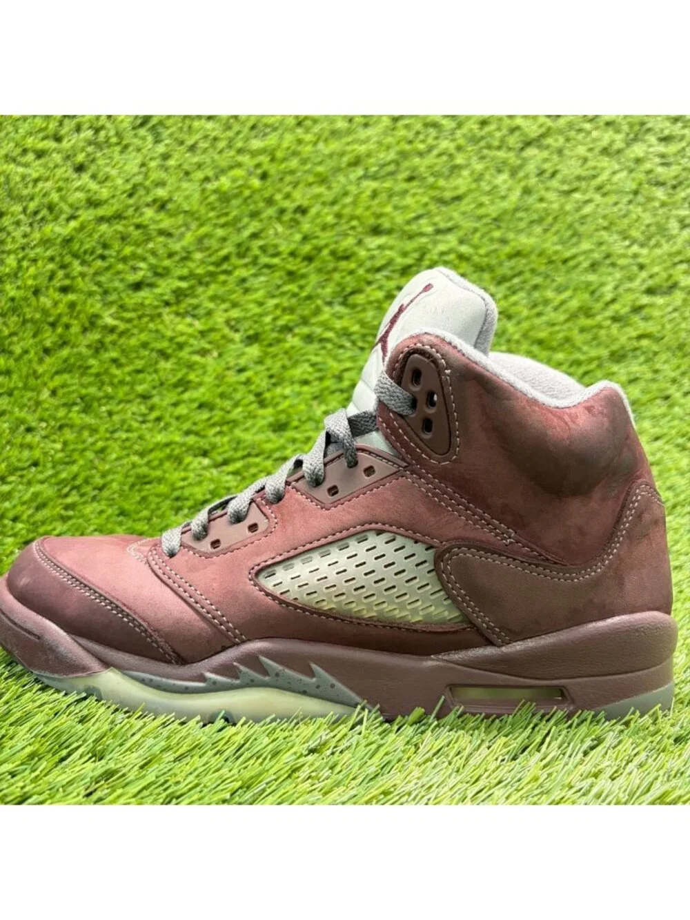 Nike Air Jordan 5 Retro SE Boys Size 6.5Y Burgundy Basketball Shoes Sneakers